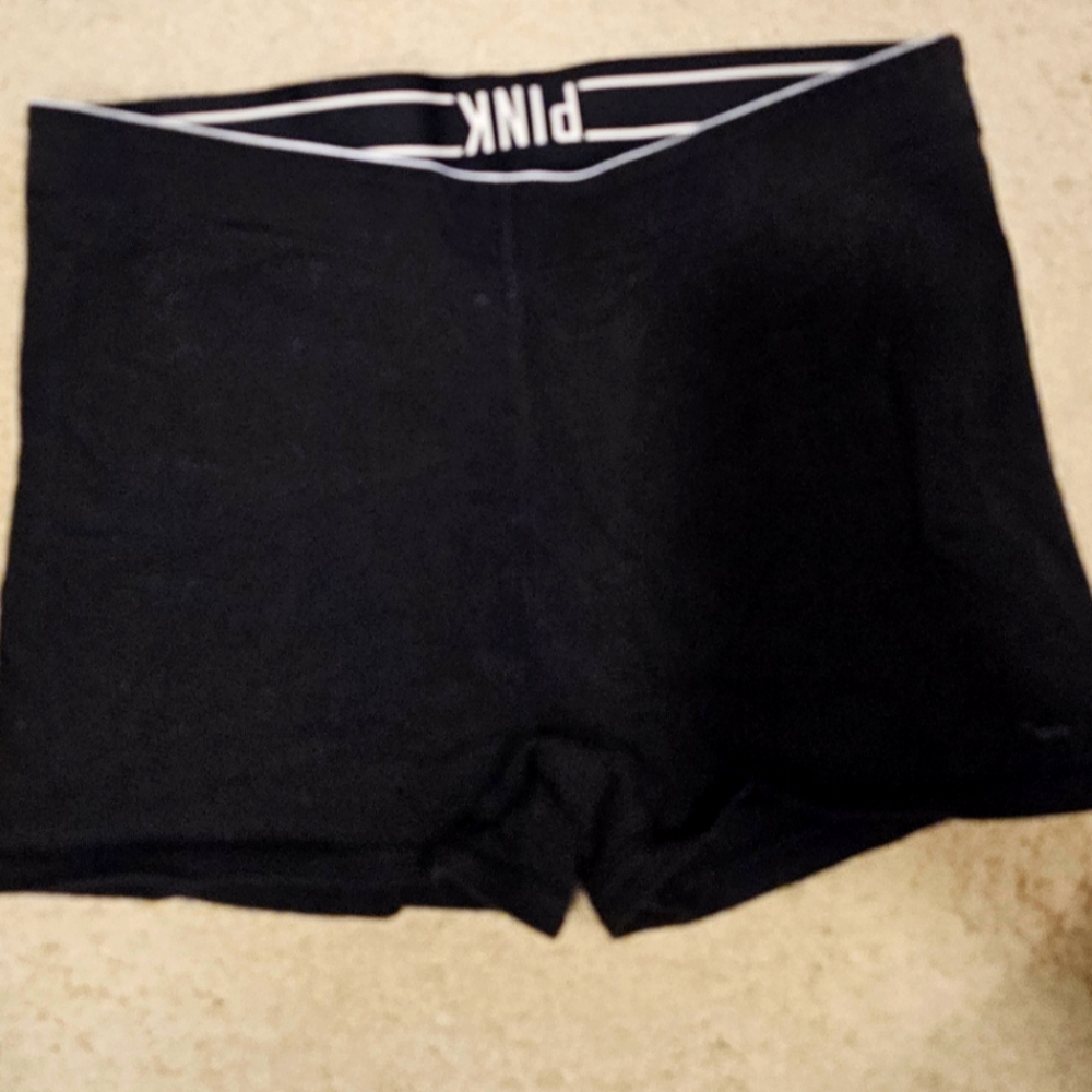 PINK Victoria's Secret Women's Athletic Black Shorts- Yoga Shorts